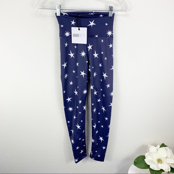 Beach Riot Star Piper High Waist Leggings Star - Picture 2 of 8